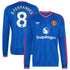 Bruno Fernandes Manchester United adidas 2026/27 Away Replica Long Sleeve Jersey - Royal