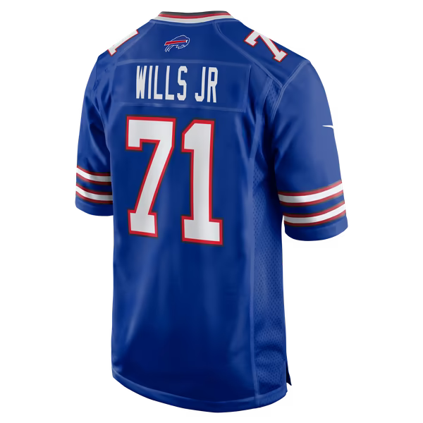 Jedrick Wills Jr. Buffalo Bills Nike Team Game Jersey - Royal