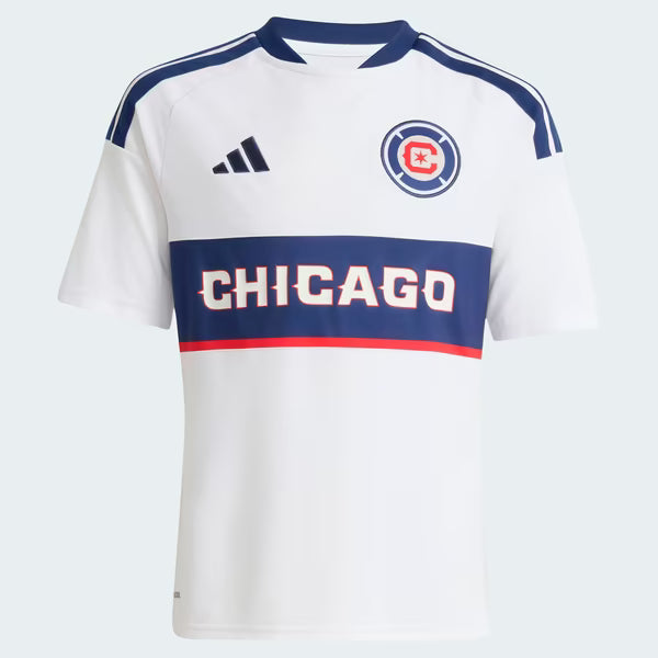 Chicago Fire adidas Youth 2026 Archive Replica Jersey - White