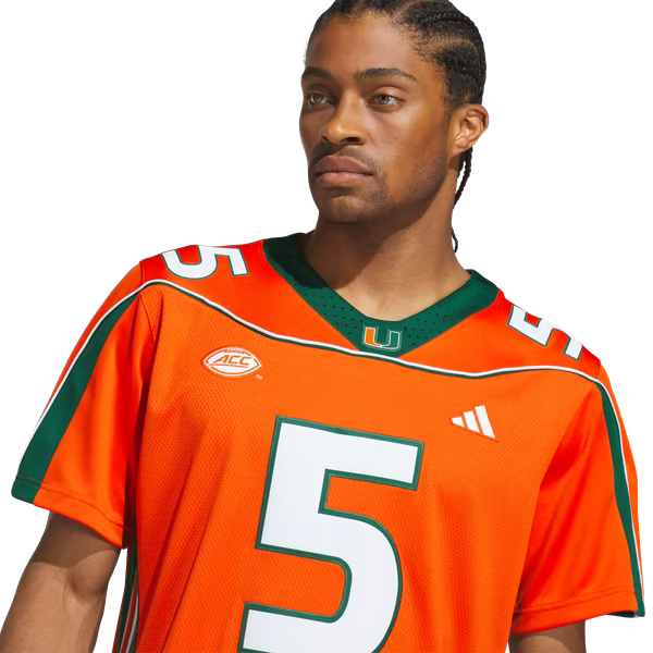 Andre Johnson Miami Hurricanes adidas Home It's Back Premier Jersey - Orange