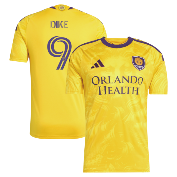 Daryl Dike Orlando City SC adidas 2026 Sunken Treasure Kit Secondary Replica Jersey - Yellow