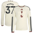 Kobbie Mainoo Manchester United adidas 2026/27 Third Replica Long Sleeve Jersey - Cream
