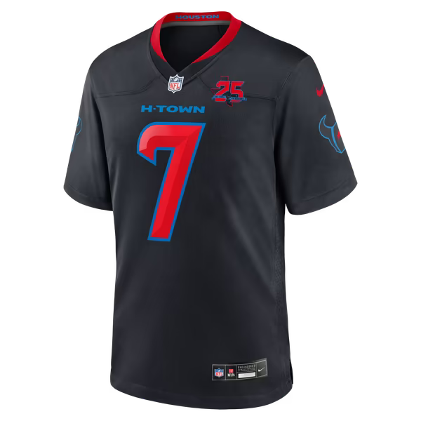 C.J. Stroud Houston Texans Nike Alternate 2 25th Season Game Jersey - Navy