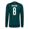 Federico Valverde Real Madrid adidas 2026/27 Away Replica Long Sleeve Jersey - Green
