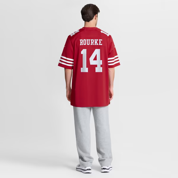 Kurtis Rourke San Francisco 49ers Nike Team Game Jersey - Scarlet