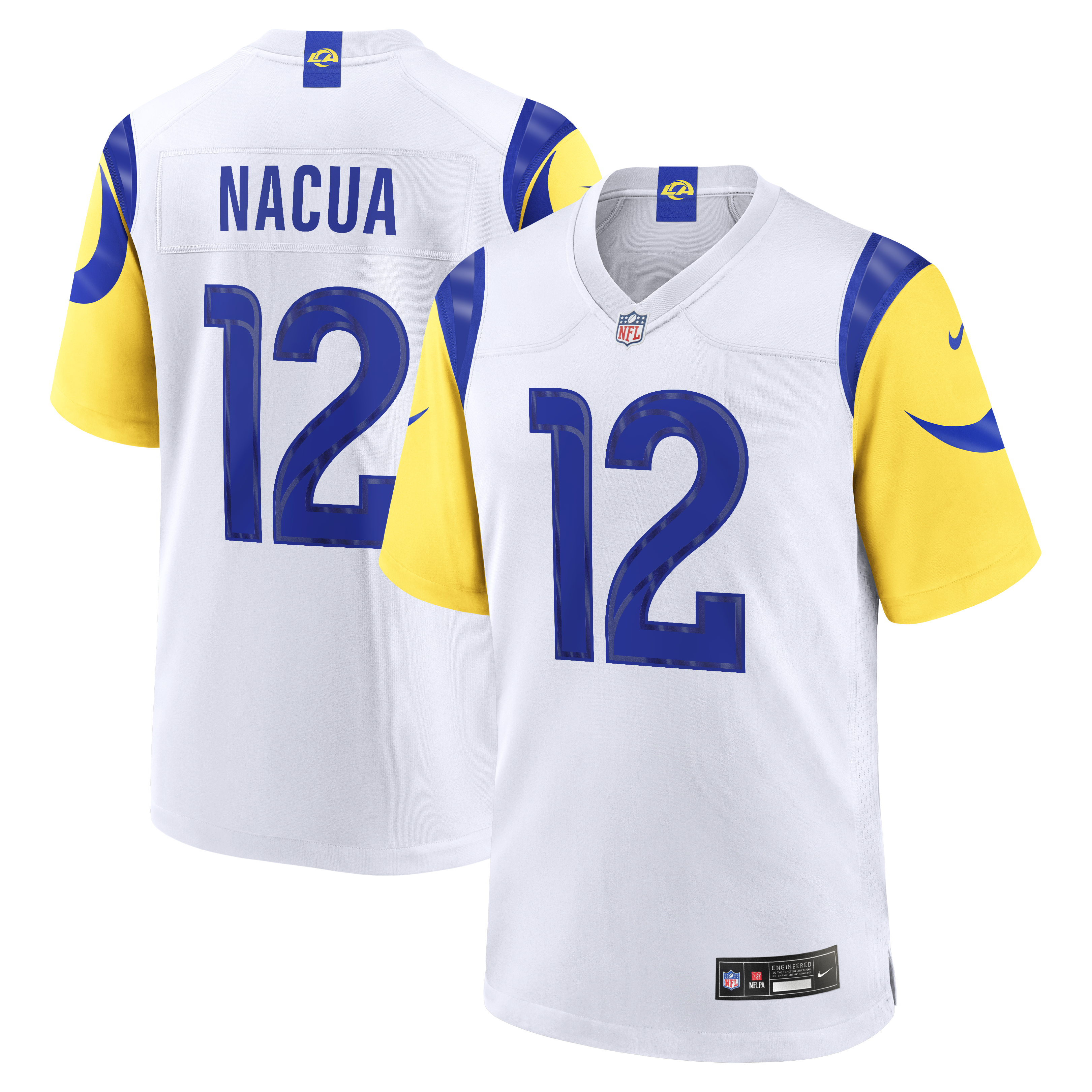 Nike Puka Nacua Los Angeles Rams Game Jersey White