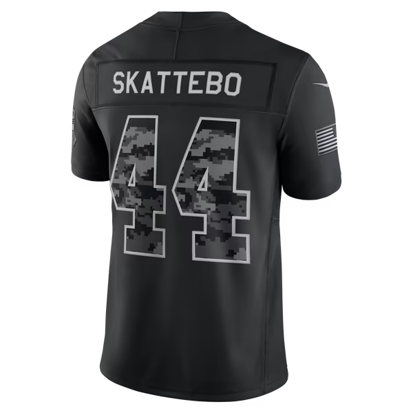Cam Skattebo New York Giants Nike 2026 Salute to Service Stitched Limited Jersey - Black