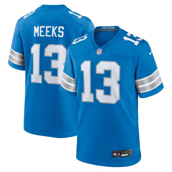 Jackson Meeks Detroit Lions Nike Team Game Jersey - Blue