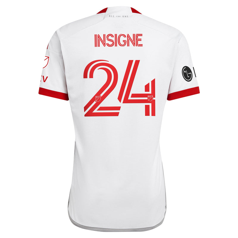 adidas Lorenzo Insigne Toronto FC jersey white with red number 24 and name on back