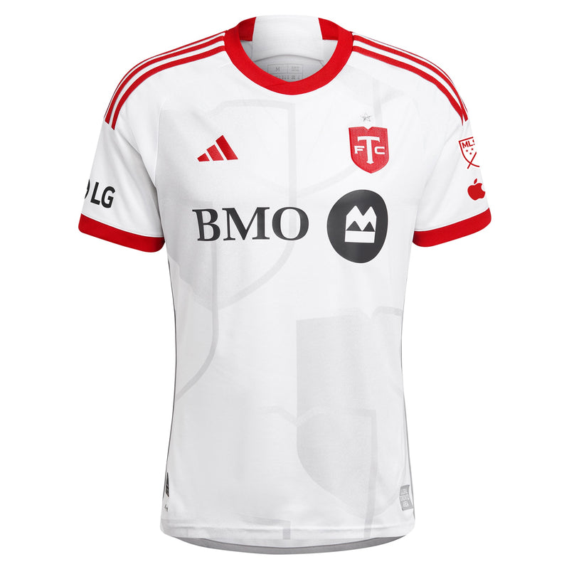 adidas Lorenzo Insigne Toronto FC jersey white with red trim and sponsor logos