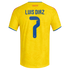 adidas Colombia National Team 2026 Home Player Edition Jersey – Luis Diaz #7 – Yellow