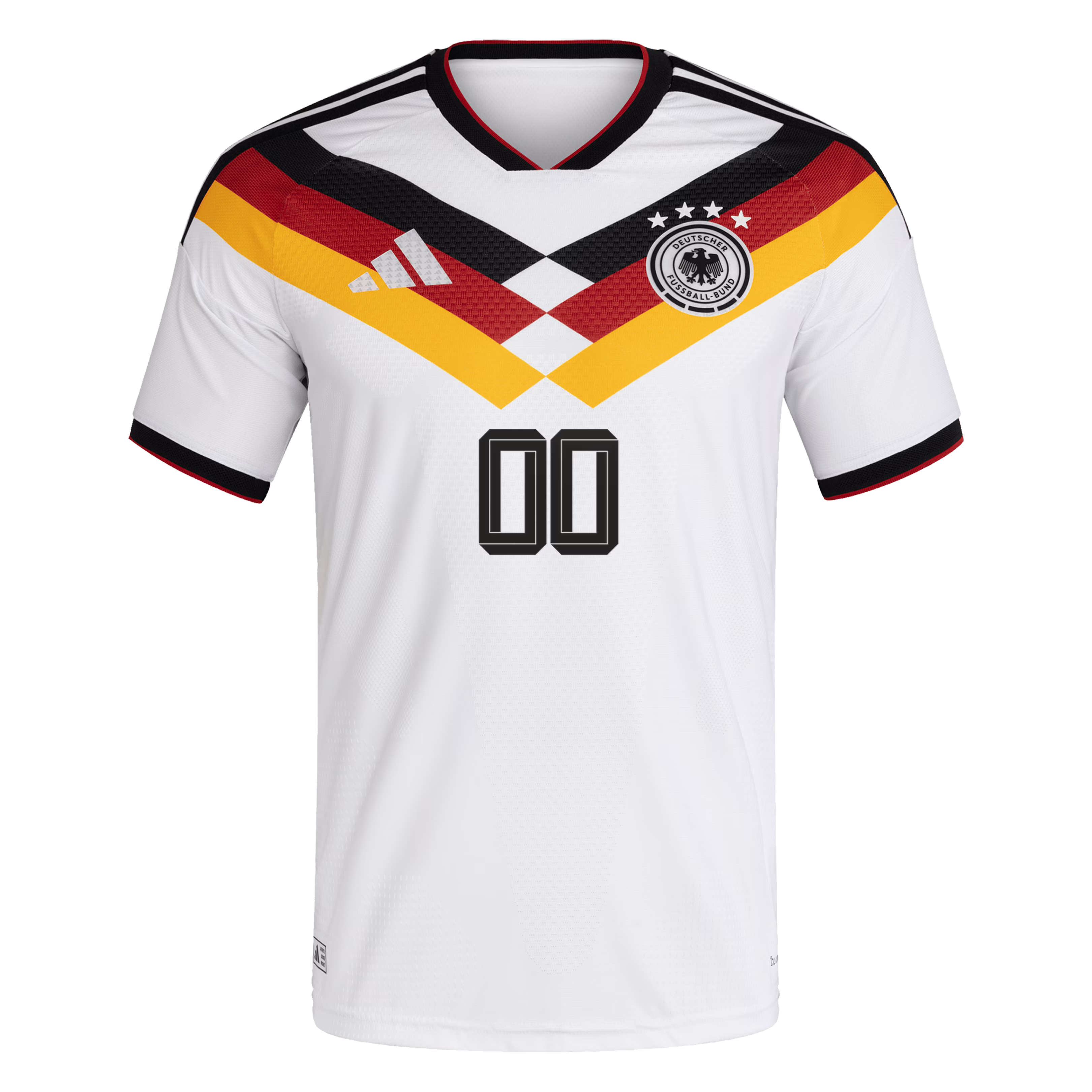 adidas Germany National Team 2026 Home Player Edition Custom Jersey – White/Black/Gold