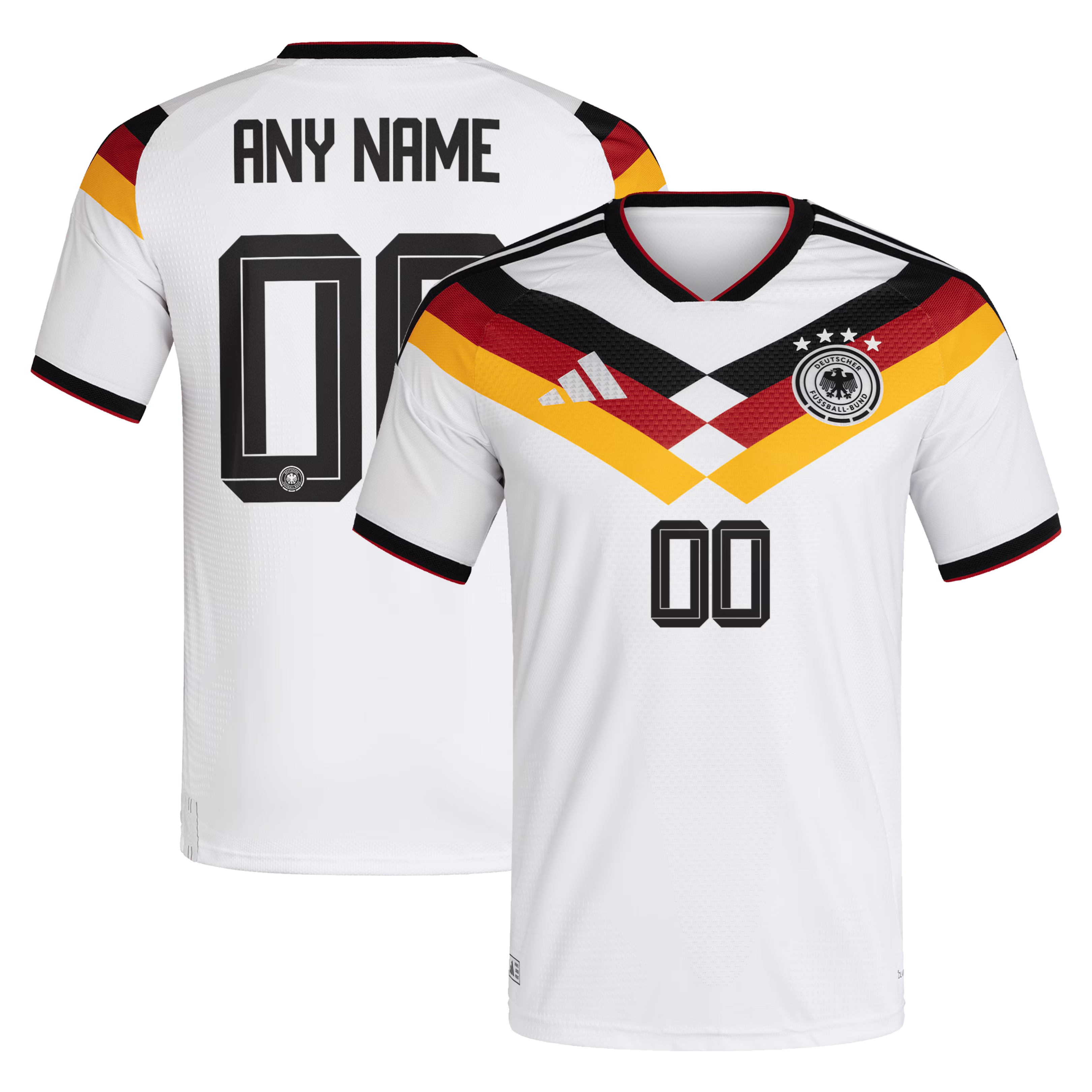 adidas Germany National Team 2026 Home Player Edition Custom Jersey – White/Black/Gold