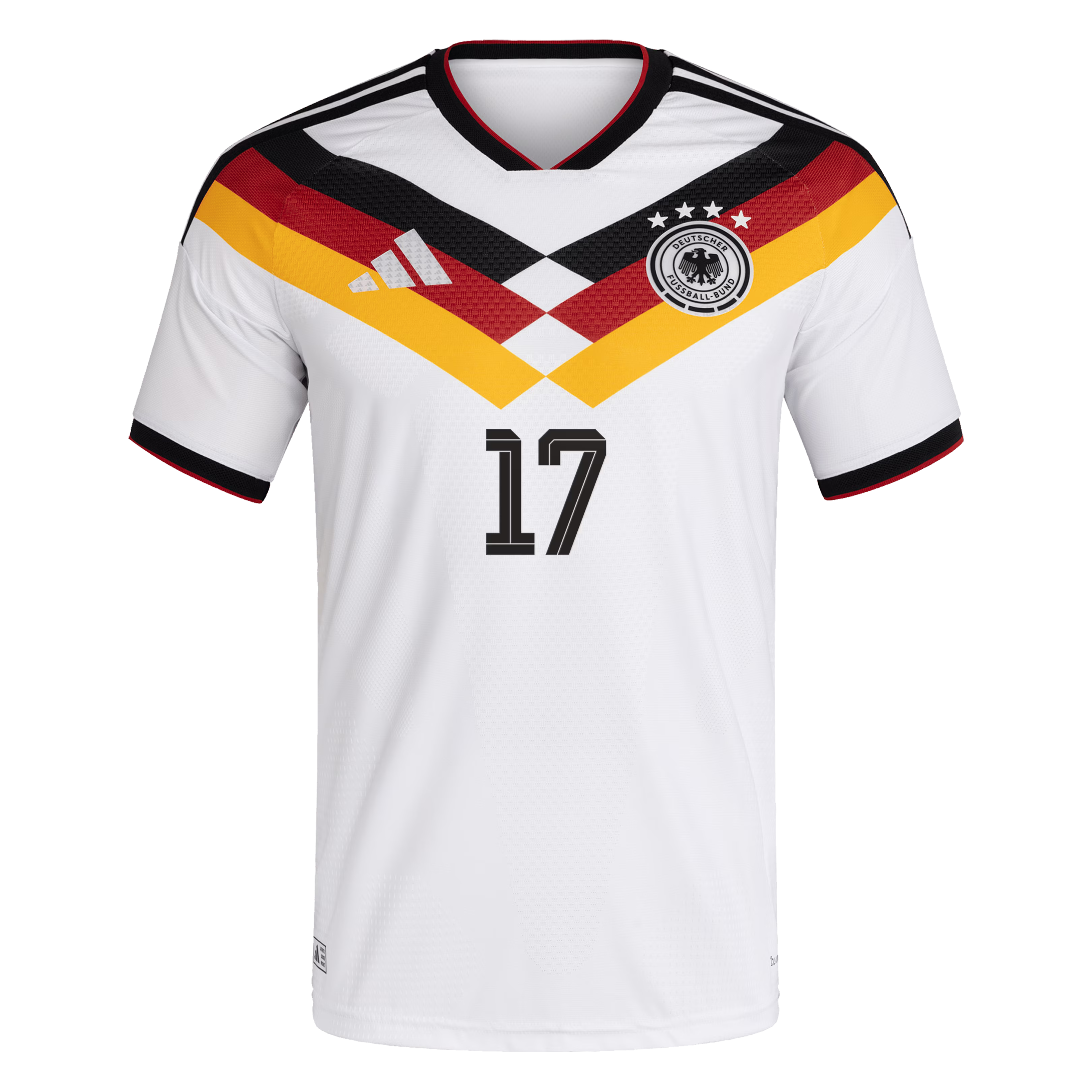 2026 Gadidas Germany National Team 2026 Home Player Edition Jersey – Florian Wirtz #17 – White/Black/Goldermany Home Player Jersey #17 - White (Florian Wirtz) - Jersey Teams World