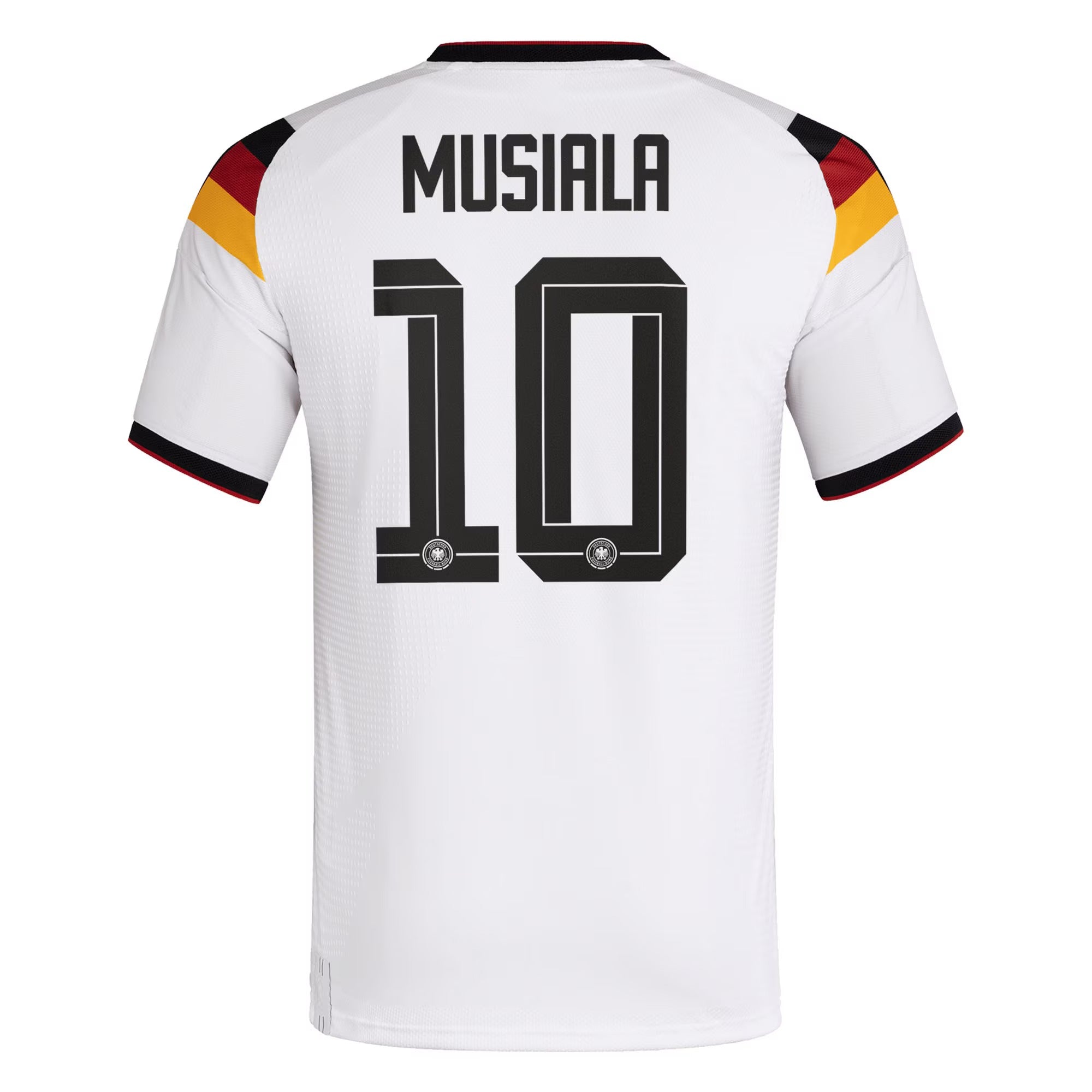 adidas Germany National Team 2026 Home Player Edition Jersey – Jamal Musiala #10 – White/Black/Gold