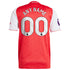 adidas Arsenal 2025 home Custom jersey red and white with personalized name and number 00 on back