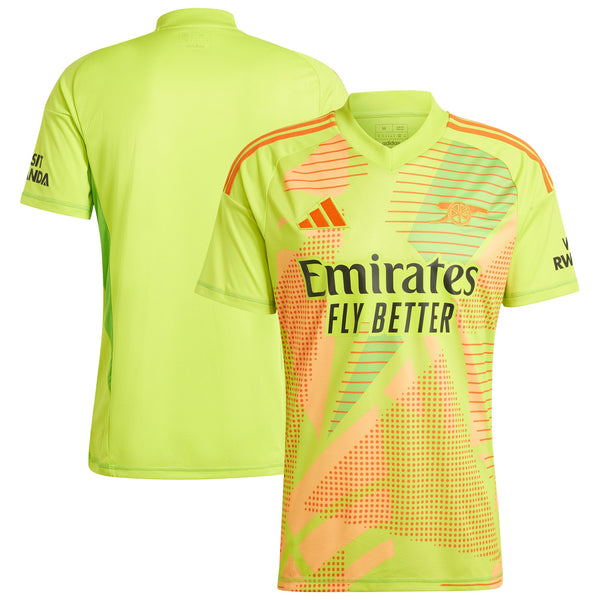 Arsenal adidas Home Goalkeeper Shirt 2024-25 Custom Jersey - Green