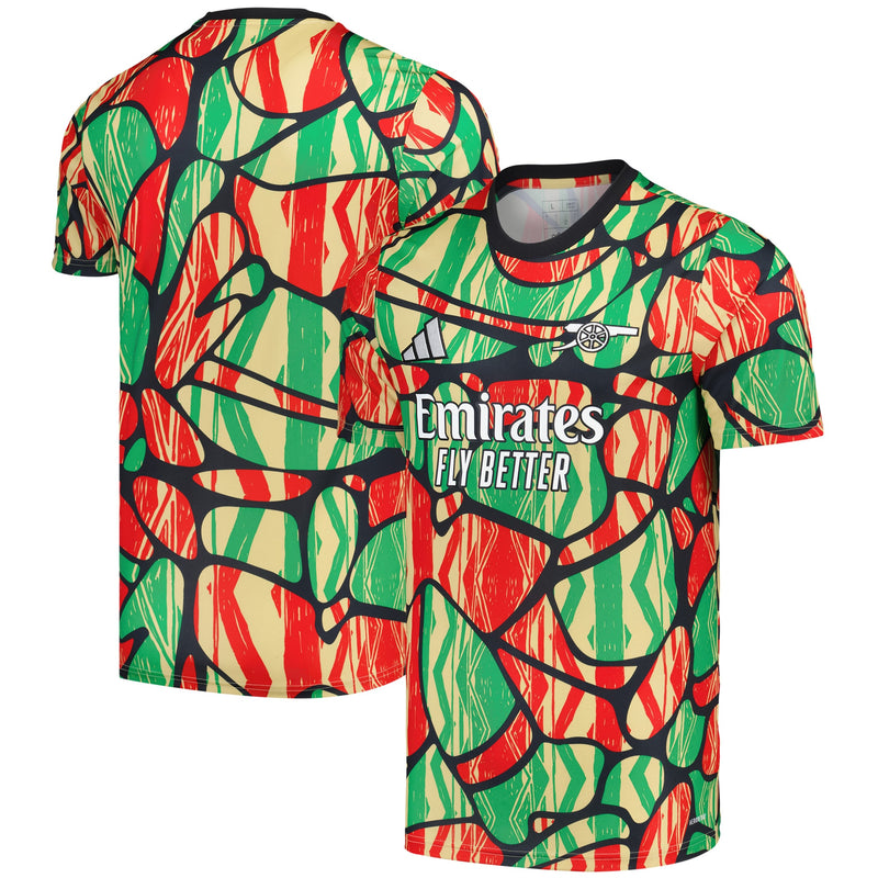 Arsenal adidas 2025 Pre Match Top - Red