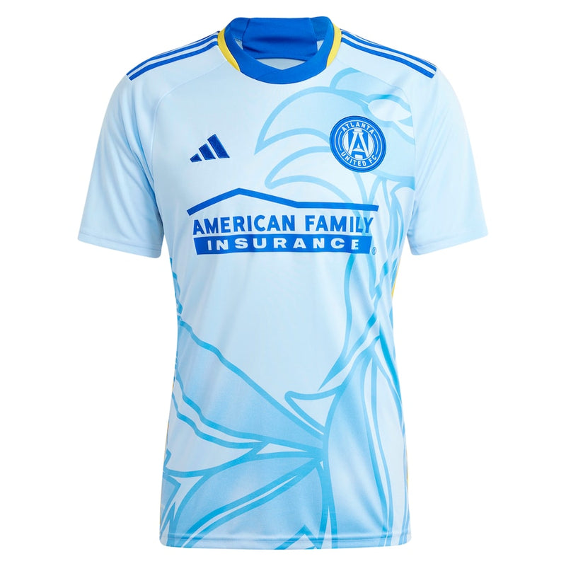 Atlanta United FC adidas 2024 The Resurgens Kit  Jersey - Light Blue