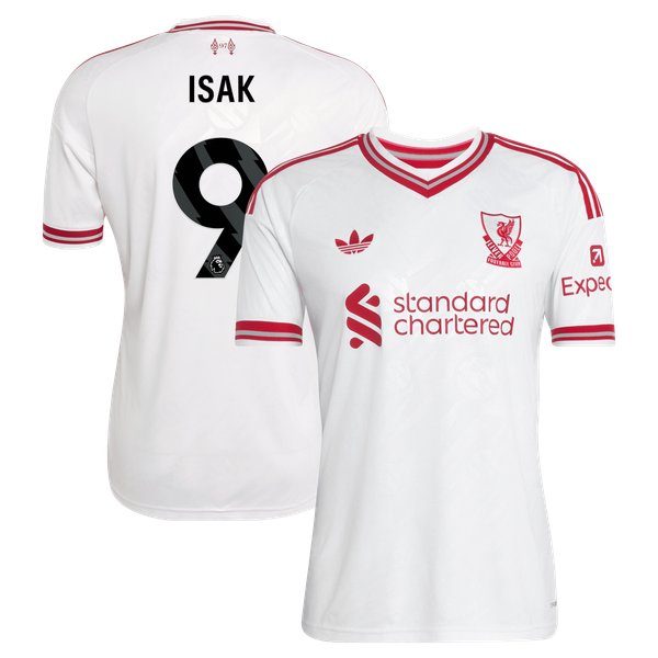 Alexander Isak Liverpool adidas 2026/27 Away Replica Jersey - White