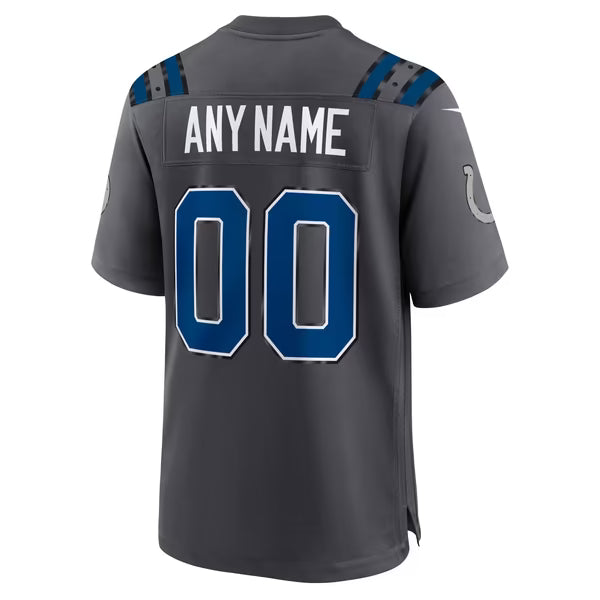 Indianapolis Colts Nike 2026 Rivalries Collection Game Custom Jersey - Anthracite