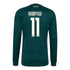 Rodrygo Real Madrid adidas 2026/27 Away Replica Long Sleeve Jersey - Green