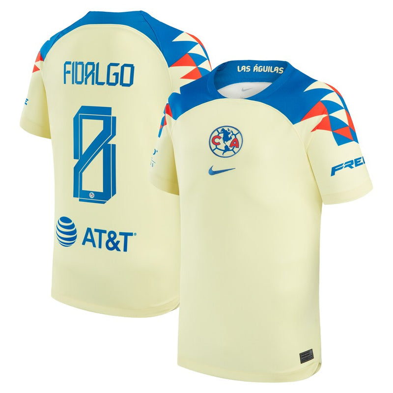 Álvaro Fidalgo Club America Nike  Home 2023/24  Jersey - Yellow
