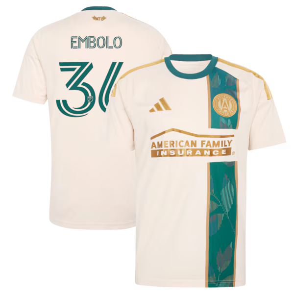 Breel Embolo Atlanta United FC adidas 2026 Spirit of '96 Replica Jersey - Tan