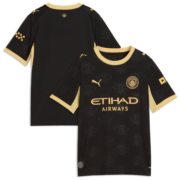 Manchester City Puma Youth 2026/27 Away Replica Jersey - Black