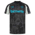Castore Bayer Leverkusen 2024-25 third shirt in black with blue logos and white sleeve accents
