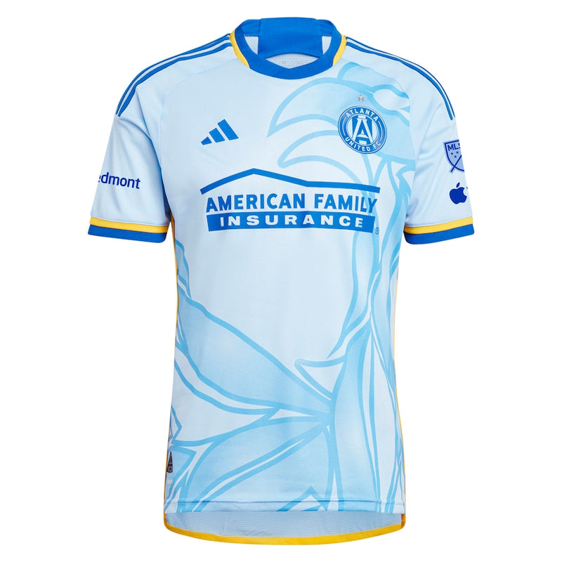 Thiago Almada Atlanta United FC adidas 2024 The Resurgens Kit Authentic Player Jersey - Light Blue