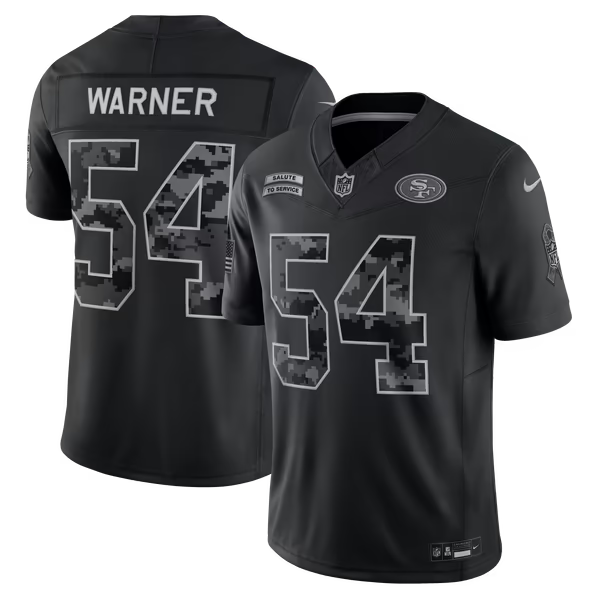 Fred Warner San Francisco 49ers Nike 2026 Salute to Service Stitched Limited Jersey - Black