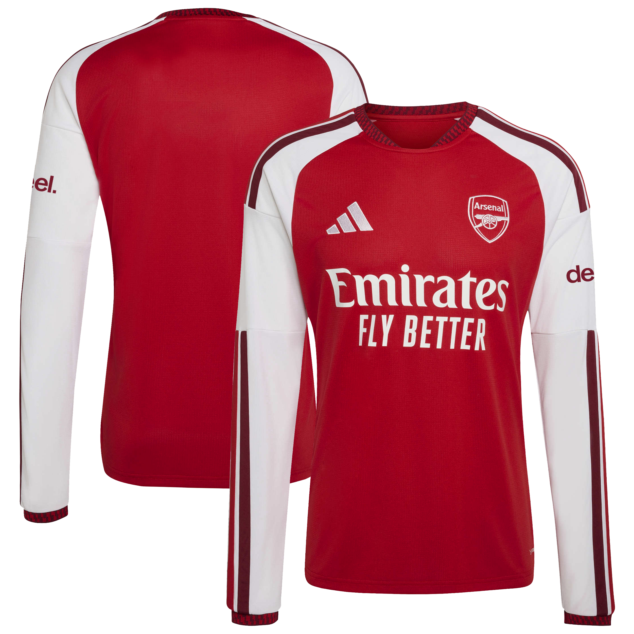 Arsenal adidas 2026/27 Third Replica Long Sleeve Jersey - Yellow