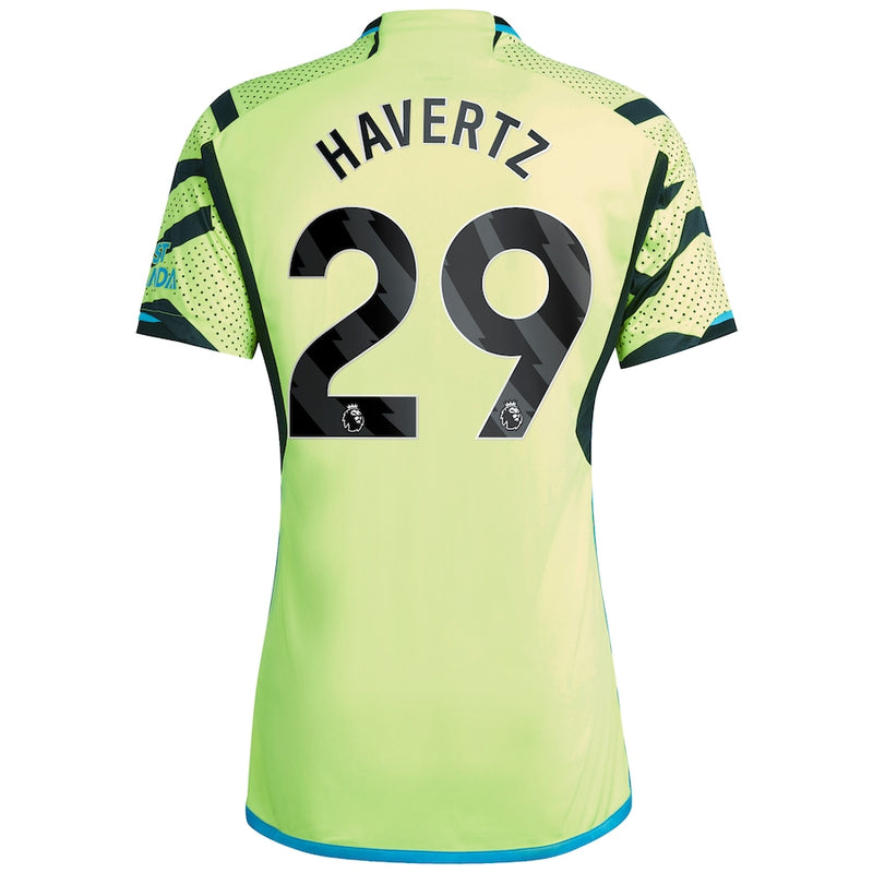 Kai Havertz Arsenal adidas 2023/24 Away Player Jersey - Yellow