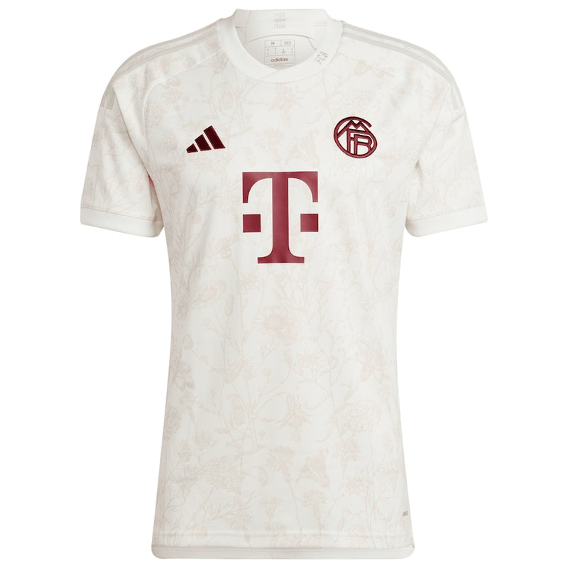 Kingsley Coman Bayern Munich adidas 2023/24 Third Jersey - White