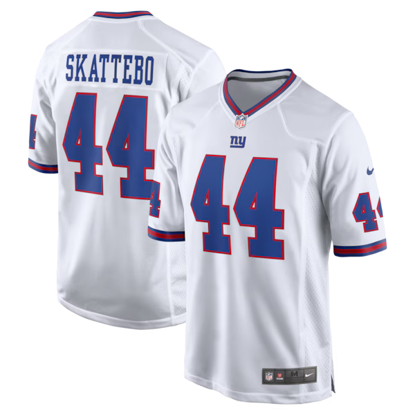 Cam Skattebo New York Giants Nike Alternate Vintage White Game Jersey - White