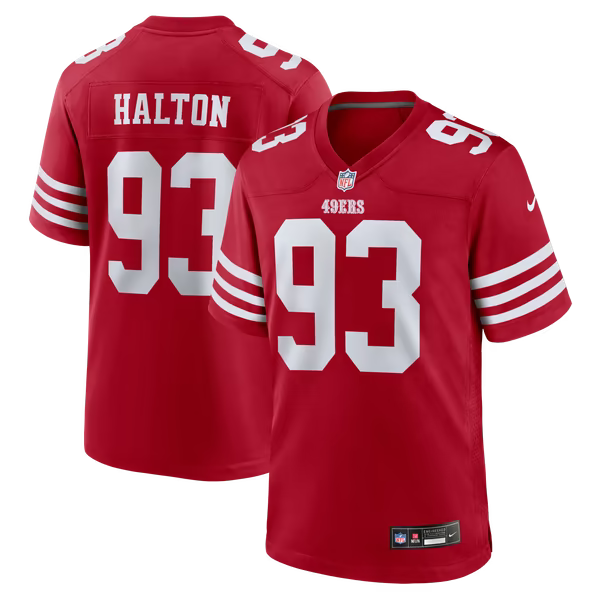 Gracen Halton San Francisco 49ers Nike Team Game Jersey - Scarlet