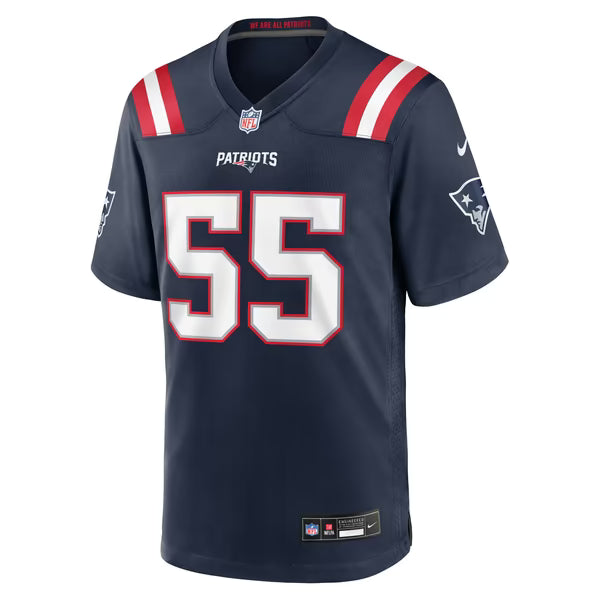Jared Wilson New England Patriots Nike Team Game Jersey - Navy