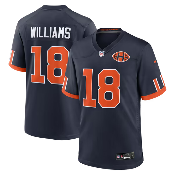 Caleb Williams Chicago Bears Nike 2026 Rivalries Collection Game Jersey - Navy