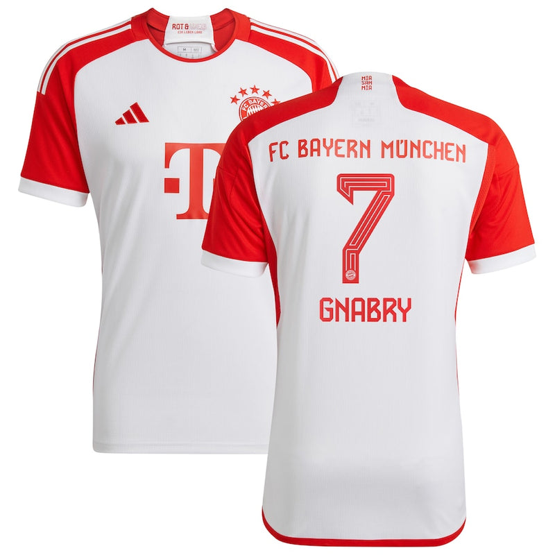 Serge Gnabry Bayern Munich adidas 2023/24 Home Jersey - White
