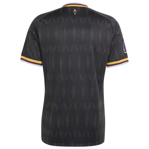Aston Villa adidas 2026/27 Away On-Field Authentic Patch Jersey - Black