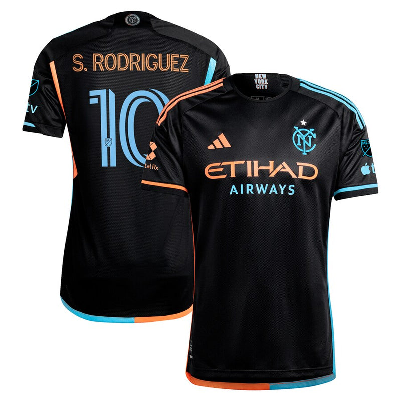 Santiago Rodríguez New York City FC adidas 2024 24/7 Kit Authentic Player Jersey – Black