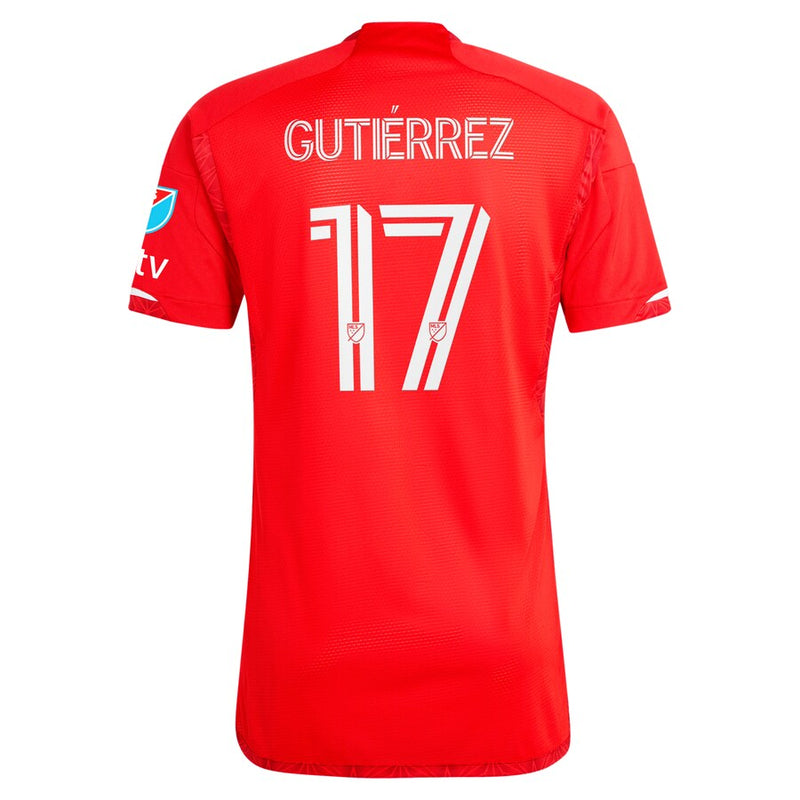 Brian Gutiérrez Chicago Fire adidas 2024 Return To Red Authentic Player Jersey – Red
