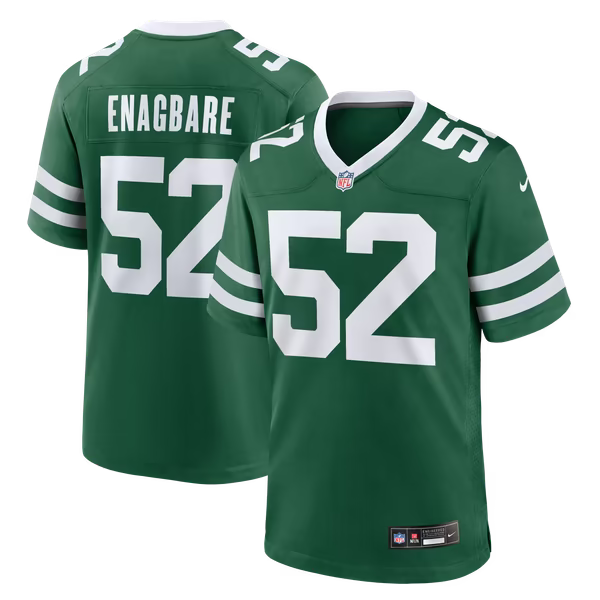 Kingsley Enagbare New York Jets Nike Team Game Jersey - Legacy Green