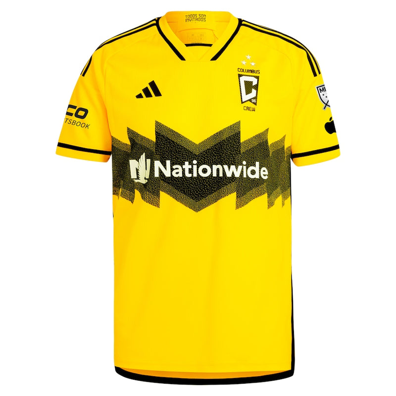 Columbus Crew adidas 2024 The Home Kit Authentic Jersey - Yellow