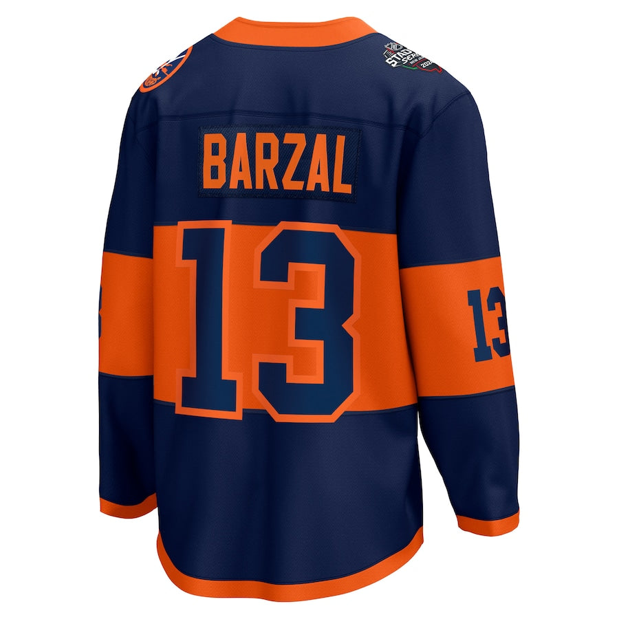 Mathew Barzal New York Islanders Fanatics Branded 2024 NHL Stadium Series Breakaway Player Jersey – Navy