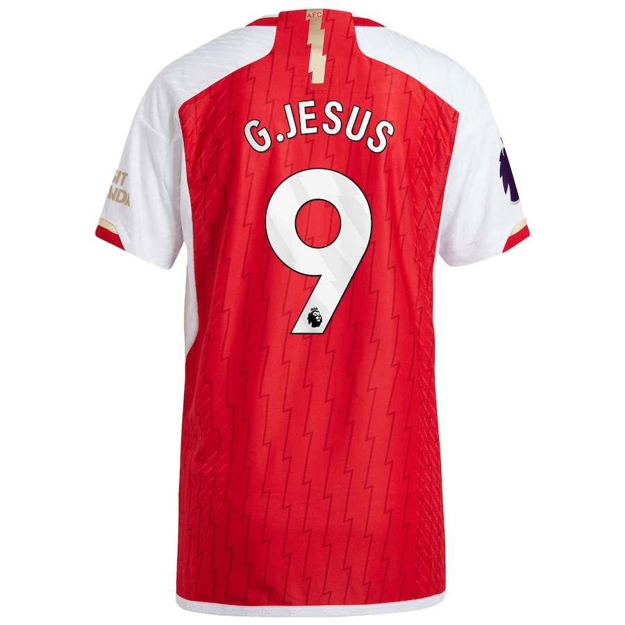 Gabriel Jesus Arsenal adidas 2023/24 Home Player Jersey - Red - Jersey Teams World