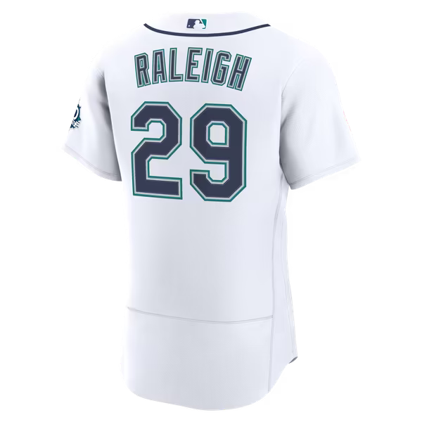 Cal Raleigh Seattle Mariners Nike Home 50th Season Authentic Jersey - White