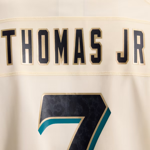 Brian Thomas Jr. Jacksonville Jaguars Nike 2026 Rivalries Collection Game Jersey - Natural