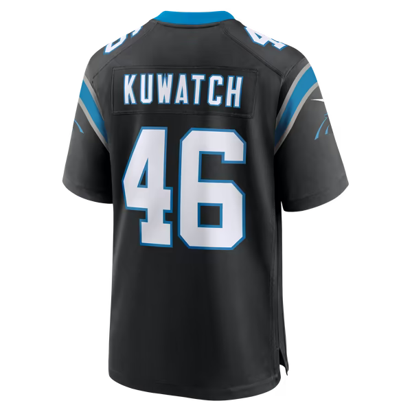 Jackson Kuwatch Carolina Panthers Nike Team Game Jersey - Black